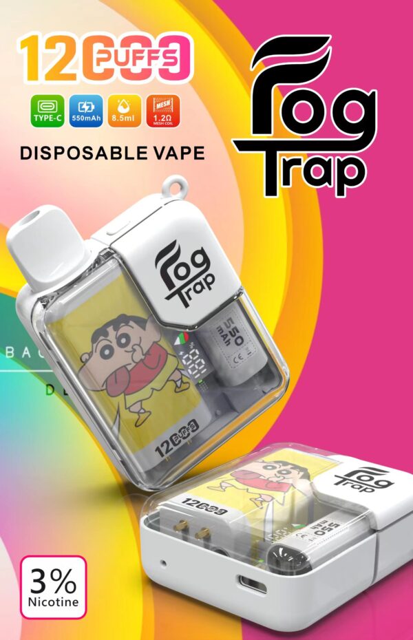 圖片_20251211181727_402_9-1 Fog Trap💗蠟筆小新x拉布布聯名款 拋棄式電子煙 12000口💗